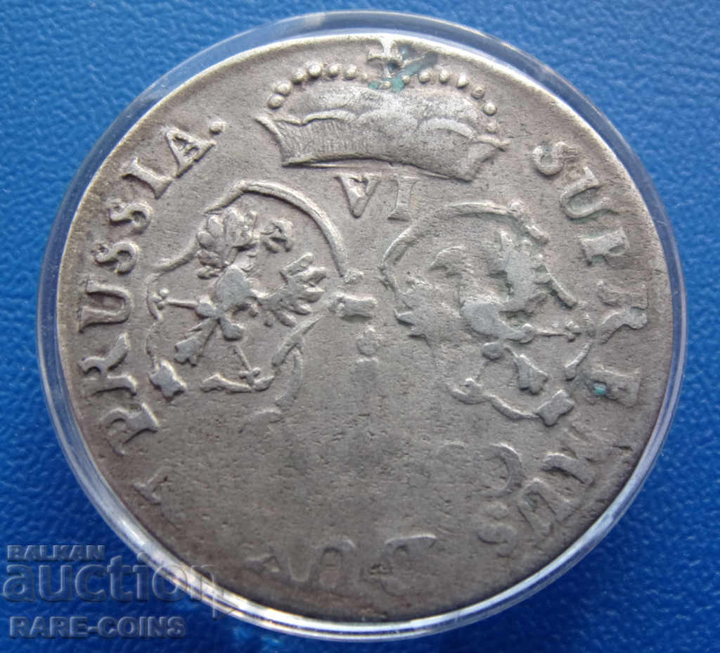 Prusia de Est-Friedrich Wilhelm 6 Groschen 1680 Original cu preț € 38.35 | 75.01 BGN