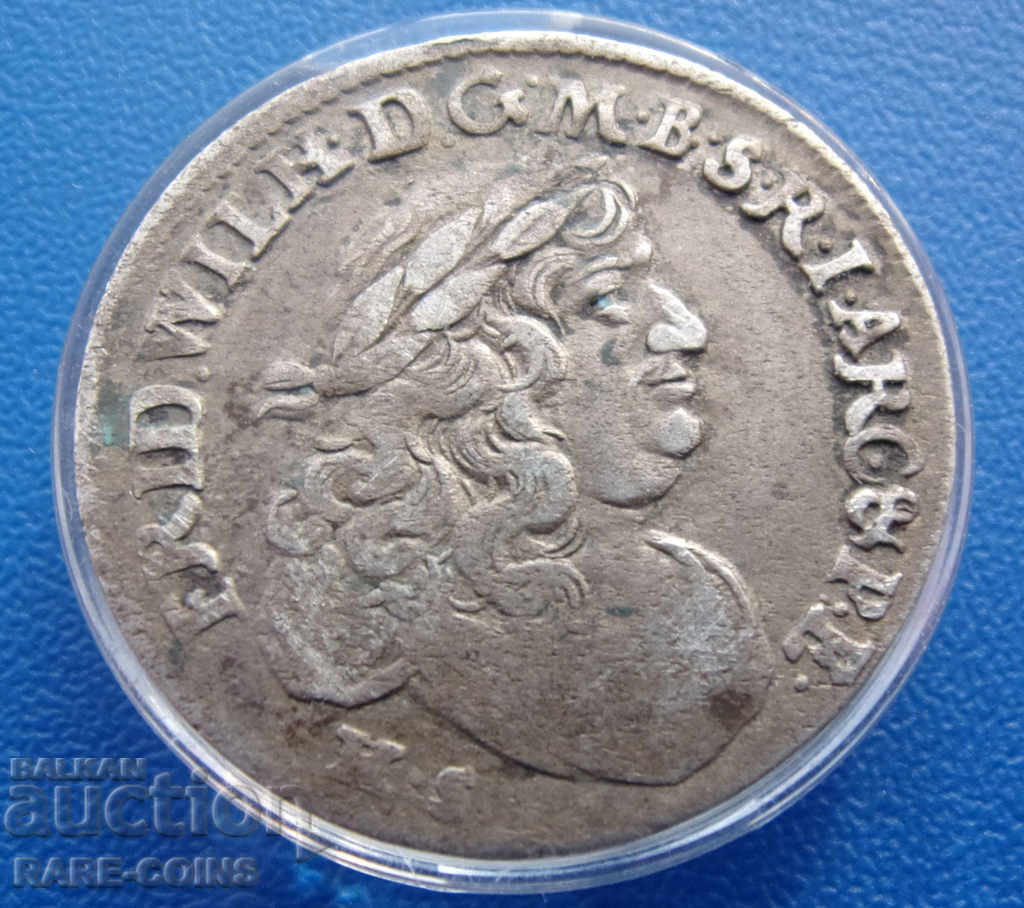 East Prussia-Friedrich Wilhelm 6 Groschen 1680 Original