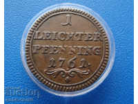 Bistum-Bamberg Adam Friedrich 1 Pfennig 1761 Rar Original