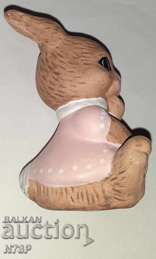 FIGURE. BUNNY. CERAMICS. HAND PAINTED. with price 5.00 BGN | € 2.56 FIGURE. BUNNY. CERAMICS. HAND PAINTED. with price 5.00 BGN | € 2.56