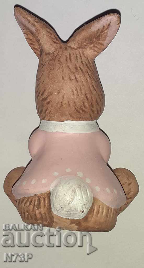 Auction FIGURE. BUNNY. CERAMICS. HAND PAINTED. Auction FIGURE. BUNNY. CERAMICS. HAND PAINTED.