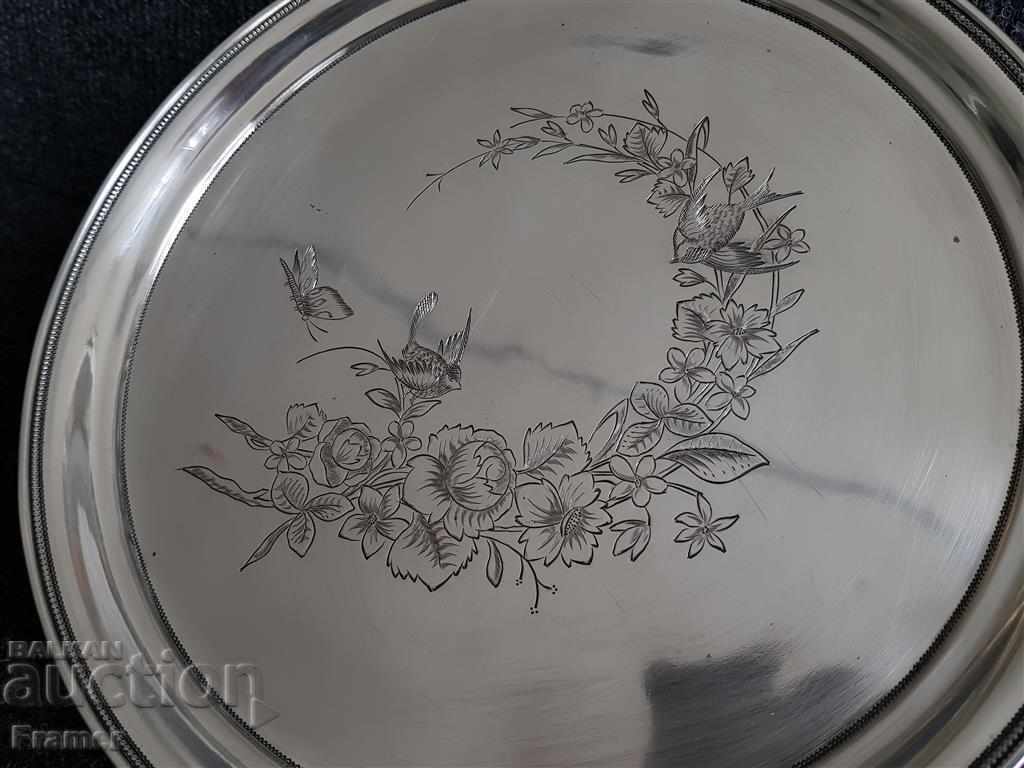 Delivery of Russian Empire 84 silver tray Art Nouveau style Moscow 19th century