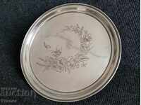 Russian Empire 84 silver tray Art Nouveau style Moscow 19th century