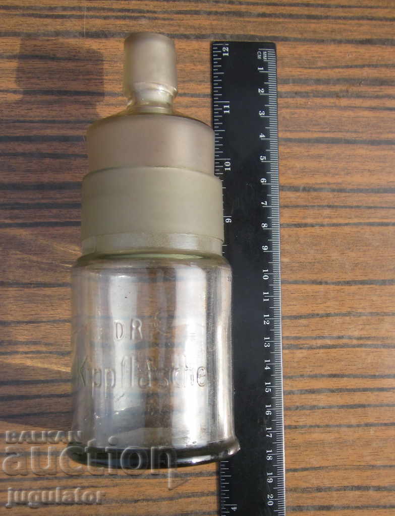 antique German medical glass bottle DRP Brauns - 7