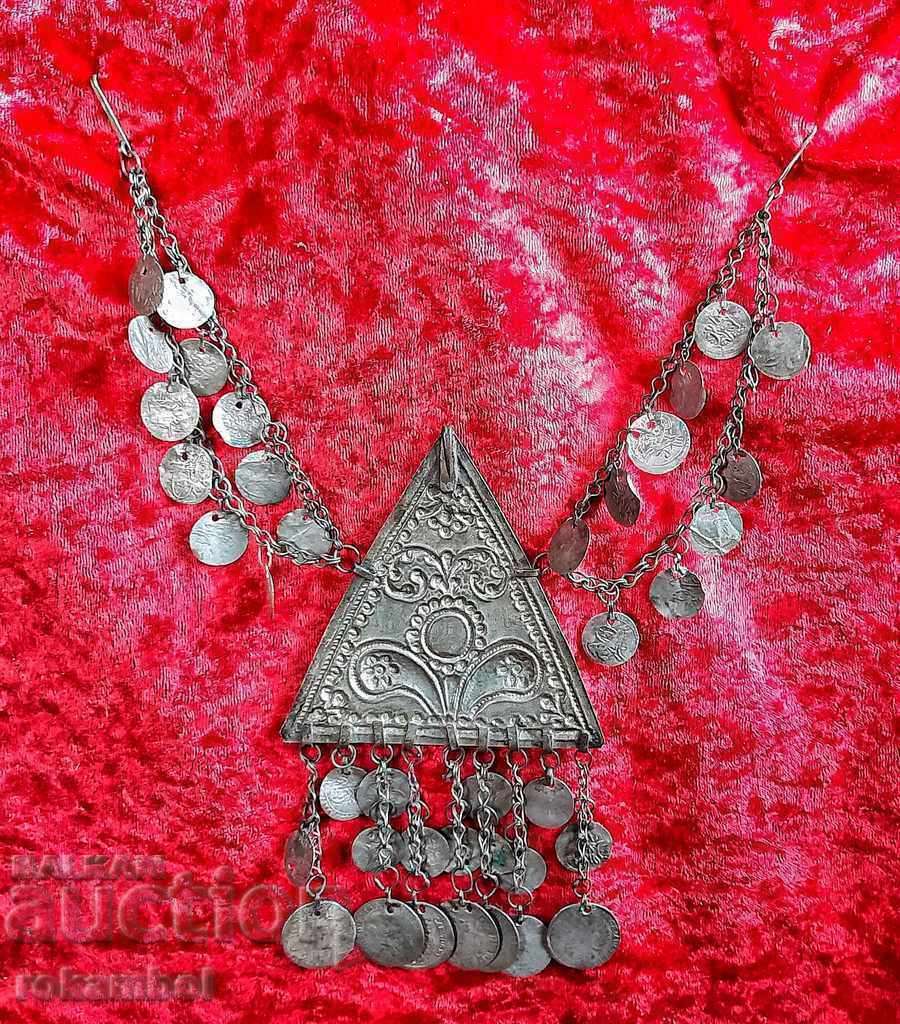 Auction Old Macedonian silver jewelry, breastplate Auction Old Macedonian silver jewelry, breastplate