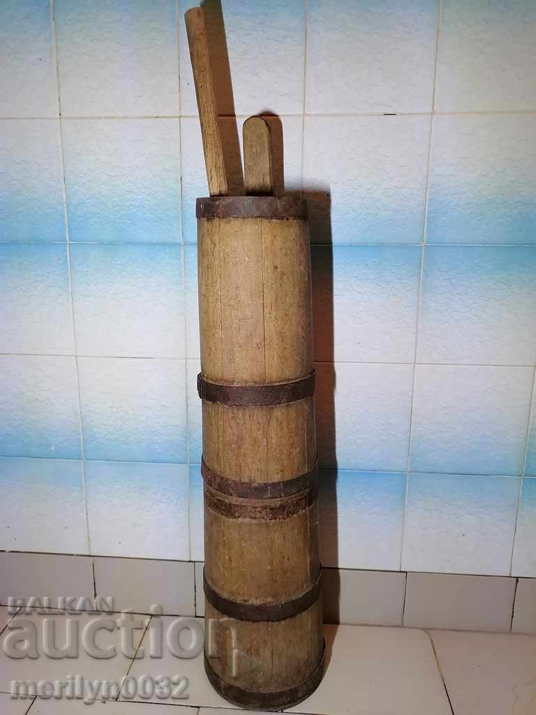 Butalka să bată ulei, lemn, din lemn