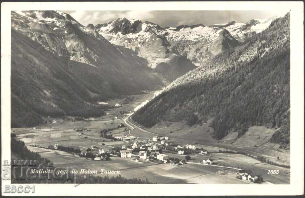 Carte poștală de călătorie Park Hoe Tauern înainte de 1939 Austria