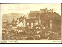Traveling postcard Salzburg with the brand Hitler Austria