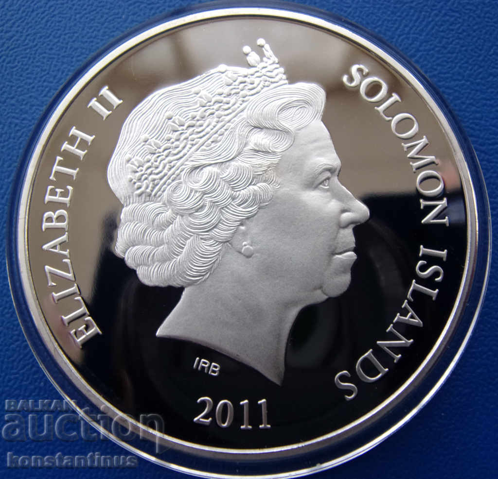 Соломонови о-и  1  Долар  2011  PROOF  UNC  Rare с цена € 56.24 | 110.00 лв.