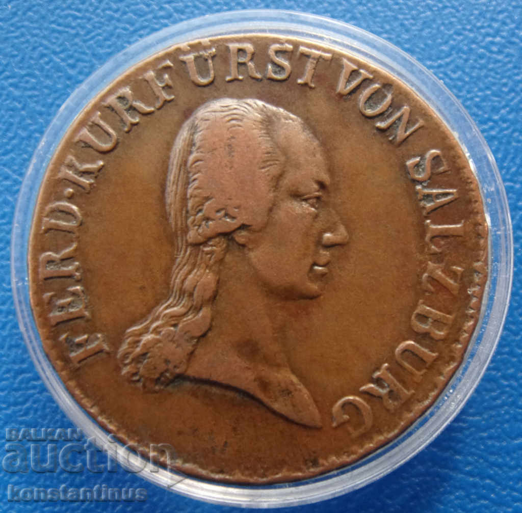 Salzburg Ferdinand 1 Kreuzer 1805 Rare with price € 23.01 | 45.00 BGN