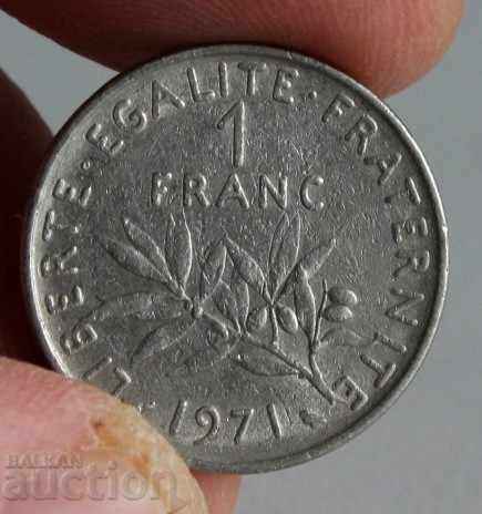 1971 1 FRANC FRANK COIN FRANCE