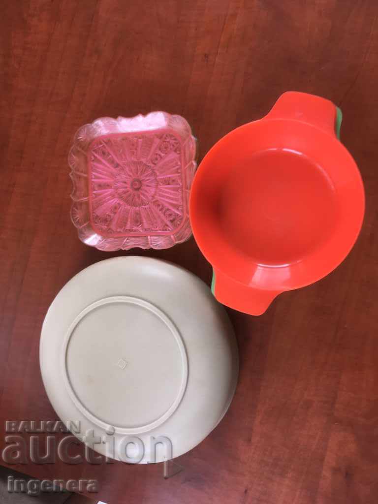 COURT UTENSILS PLATE BOWL SALATIER TOURIST PLASTIC - 6 COURT UTENSILS PLATE BOWL SALATIER TOURIST PLASTIC - 6