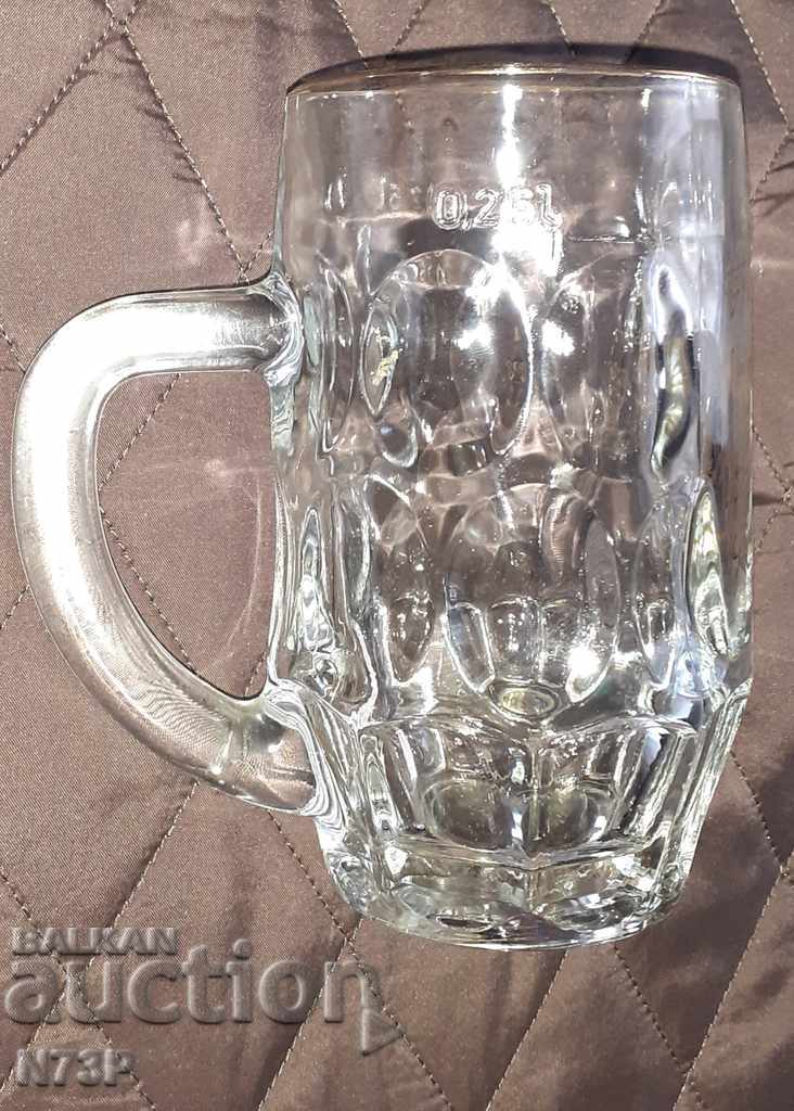 Auction GLASS. HALBA. C.N.G. 1928 BEER. Auction GLASS. HALBA. C.N.G. 1928 BEER.