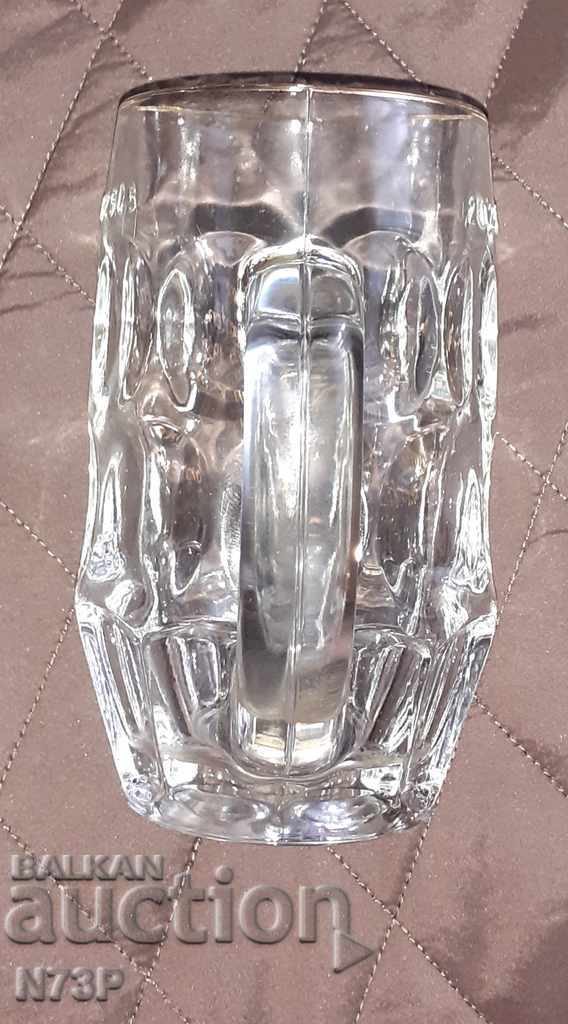 GLASS. HALBA. C.N.G. 1928 BEER. - 7 GLASS. HALBA. C.N.G. 1928 BEER. - 7