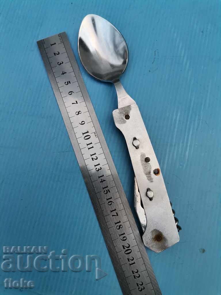 Auction Tourist spoon, corkscrew, opener Auction Tourist spoon, corkscrew, opener
