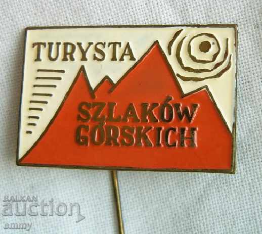 Badge tourist tourism Poland "Mountain trails" with price 5.00 BGN | € 2.56 Badge tourist tourism Poland "Mountain trails" with price 5.00 BGN | € 2.56