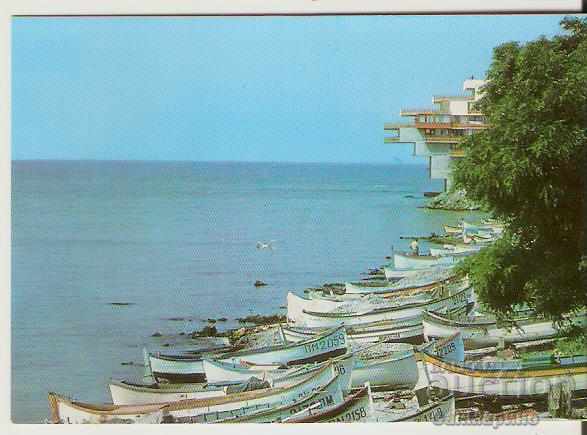 Card Bulgaria Pomorie Portul de pescuit *