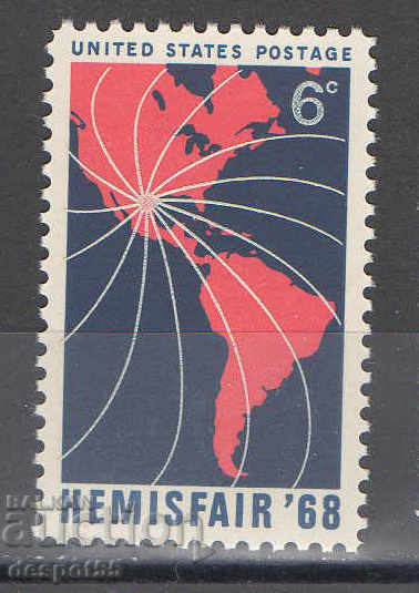 1968. САЩ. Международен панаир Хемис '68.