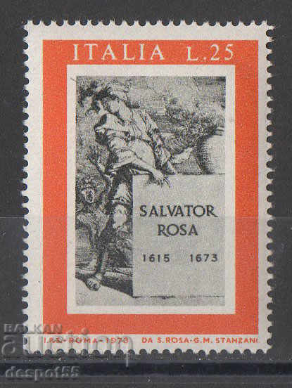 1973. Italia. 300 de ani de la moartea lui Salvator Rosa.