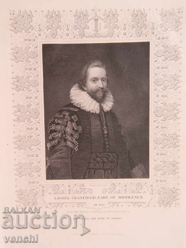 1835 - ENGRAVING - LIONEL CRANFIELD - ORIGINAL with price 29.99 BGN | € 15.33 1835 - ENGRAVING - LIONEL CRANFIELD - ORIGINAL with price 29.99 BGN | € 15.33