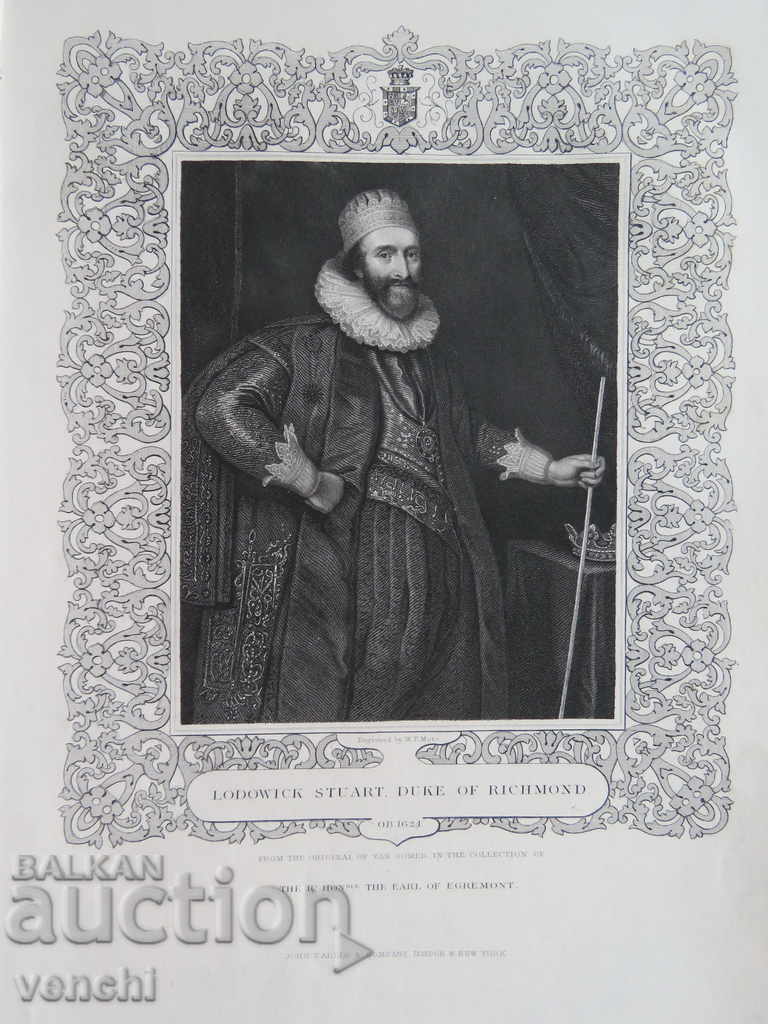 1835 - ENGRAVING - Louis Stewart - ORIGINAL with price 34.99 BGN | € 17.89 1835 - ENGRAVING - Louis Stewart - ORIGINAL with price 34.99 BGN | € 17.89
