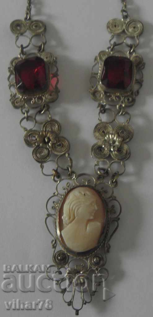 OLD CAMELIA NECKLACE