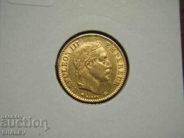 10 franci 1868 A Franța (10 franci Franța) - XF/AU (aur) - 6 10 franci 1868 A Franța (10 franci Franța) - XF/AU (aur) - 6