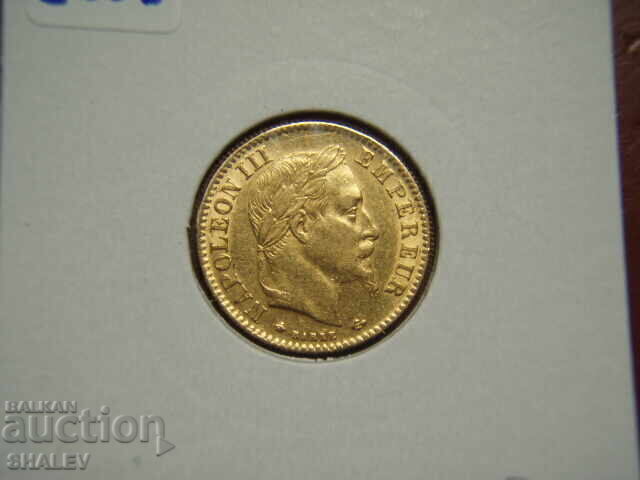 10 franci 1868 A Franța (10 franci Franța) - XF/AU (aur) - 7 10 franci 1868 A Franța (10 franci Franța) - XF/AU (aur) - 7