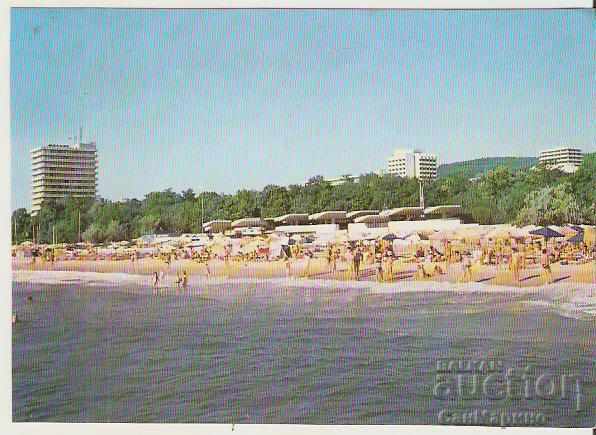 Καρτ ποστάλ Βουλγαρία Βάρνα Golden Sands Beach 17 *