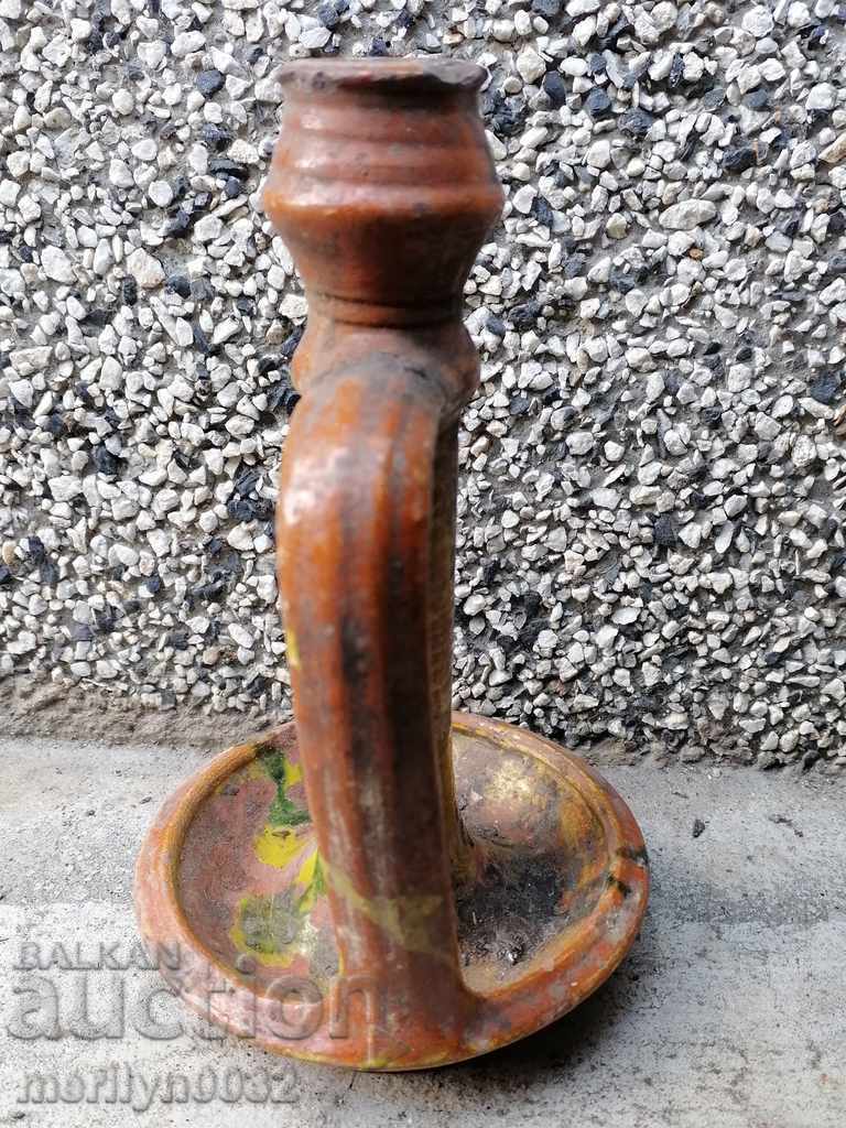 Delivery of Old ceramic candlestick candle Delivery of Old ceramic candlestick candle