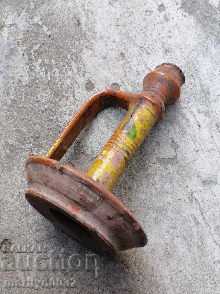 Old ceramic candlestick candle - 5 Old ceramic candlestick candle - 5