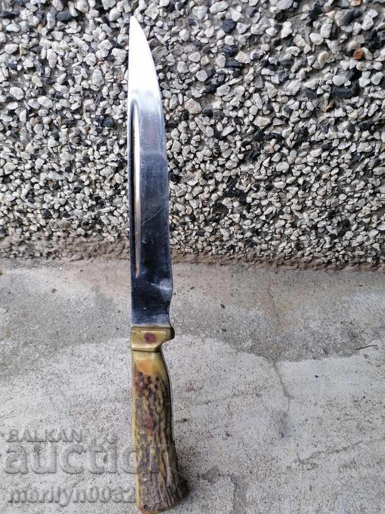 Delivery of Old hunting knife with antler handle Delivery of Old hunting knife with antler handle