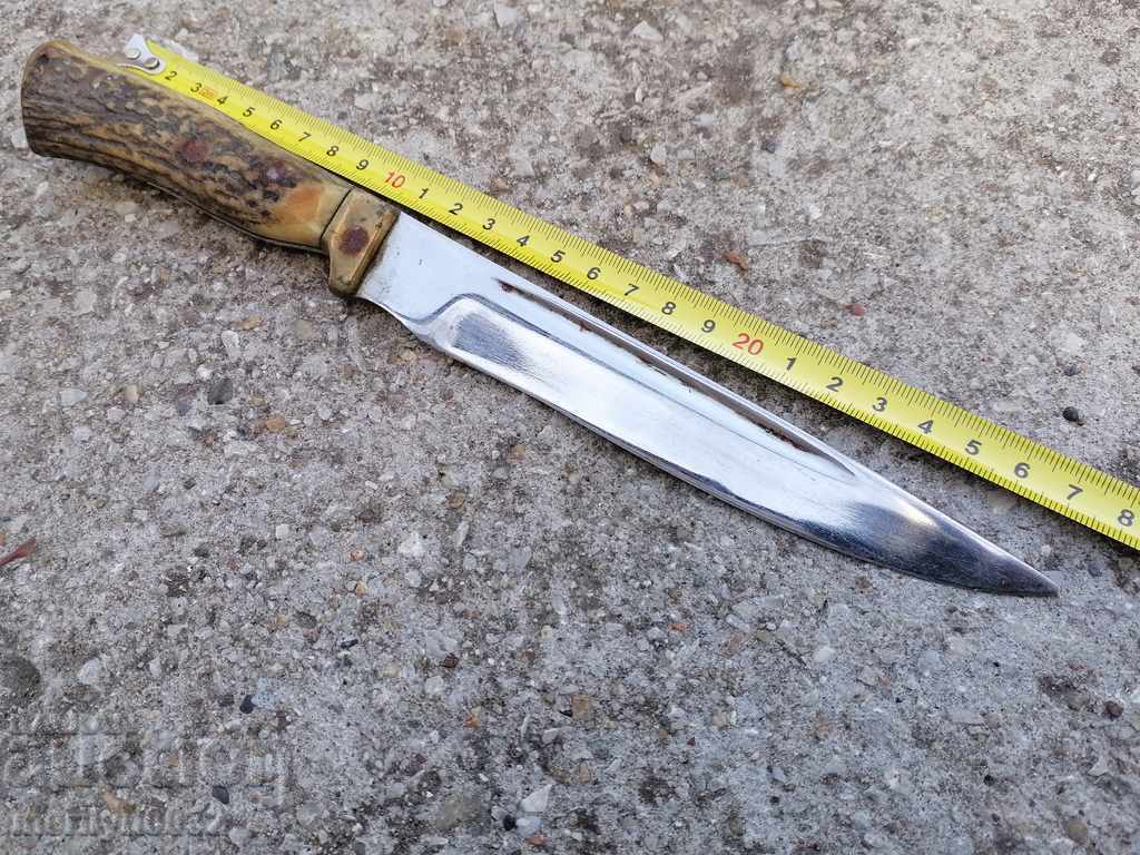 Old hunting knife with antler handle - 7 Old hunting knife with antler handle - 7