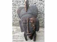 Very old African mask carving interior beauty