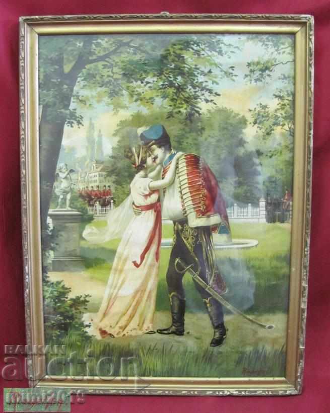 19th century Chromolithography Signed - 7 19th century Chromolithography Signed - 7