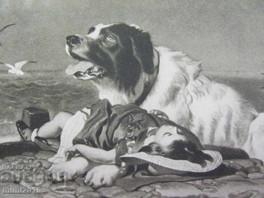 Auction 1910 Art Real Photo Picture of Painting LANDSEER-1870. Auction 1910 Art Real Photo Picture of Painting LANDSEER-1870.