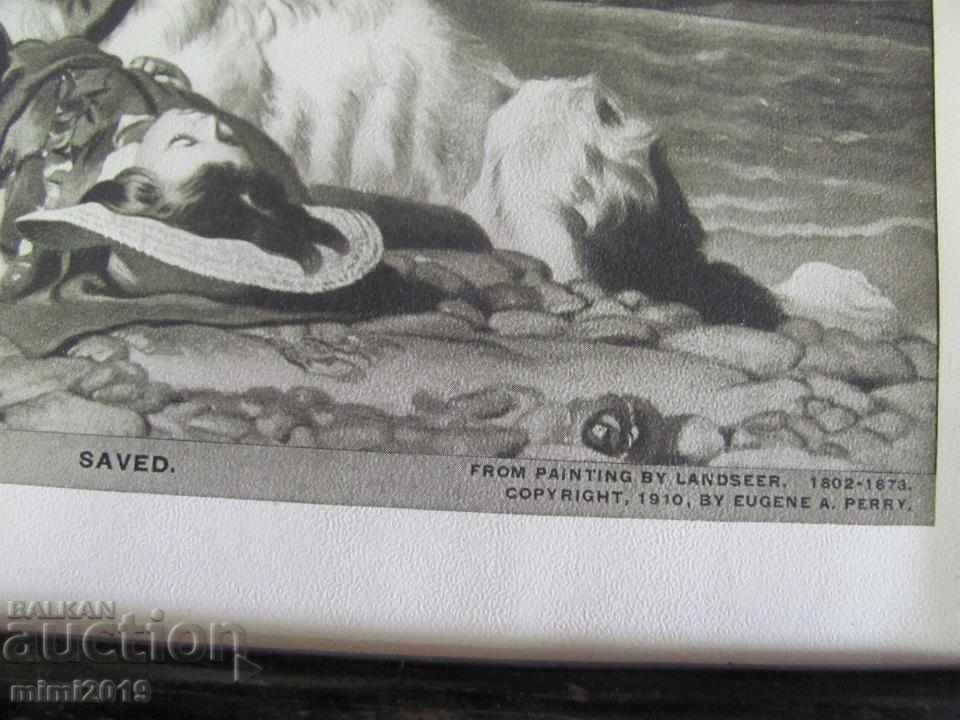 Delivery of 1910 Art Real Photo Picture of Painting LANDSEER-1870. Delivery of 1910 Art Real Photo Picture of Painting LANDSEER-1870.
