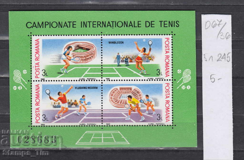 36K67 Romania SPORT Tennis: Grand Slam 1988