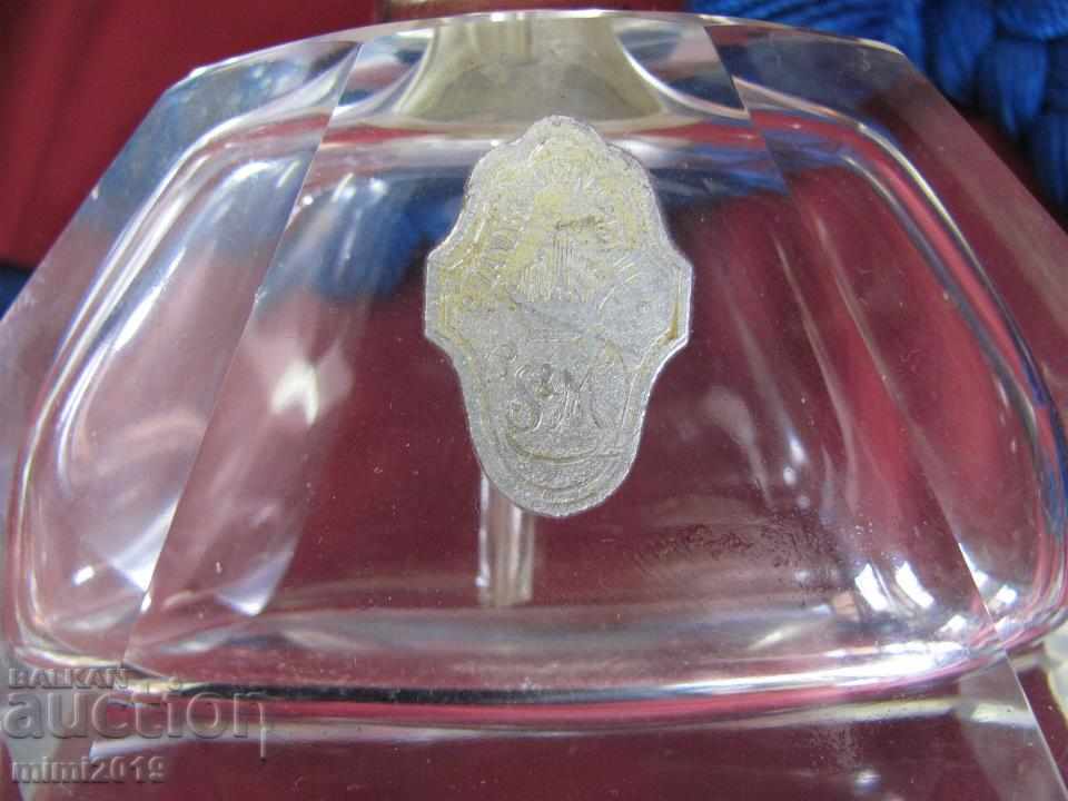 Vintage Crystal Perfume Bottle with label with price 60.00 BGN | € 30.68
