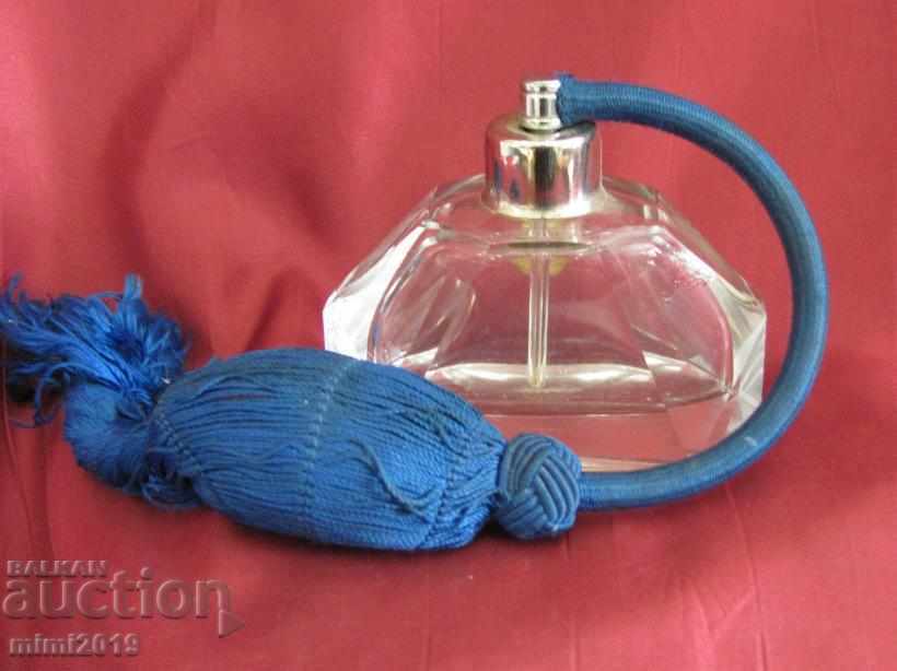 Auction  Vintage Crystal Perfume Bottle with label