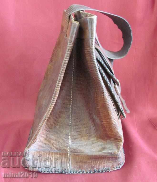 Παράδοση Vintage τσάντα από δέρμα φιδιού Παράδοση Vintage τσάντα από δέρμα φιδιού