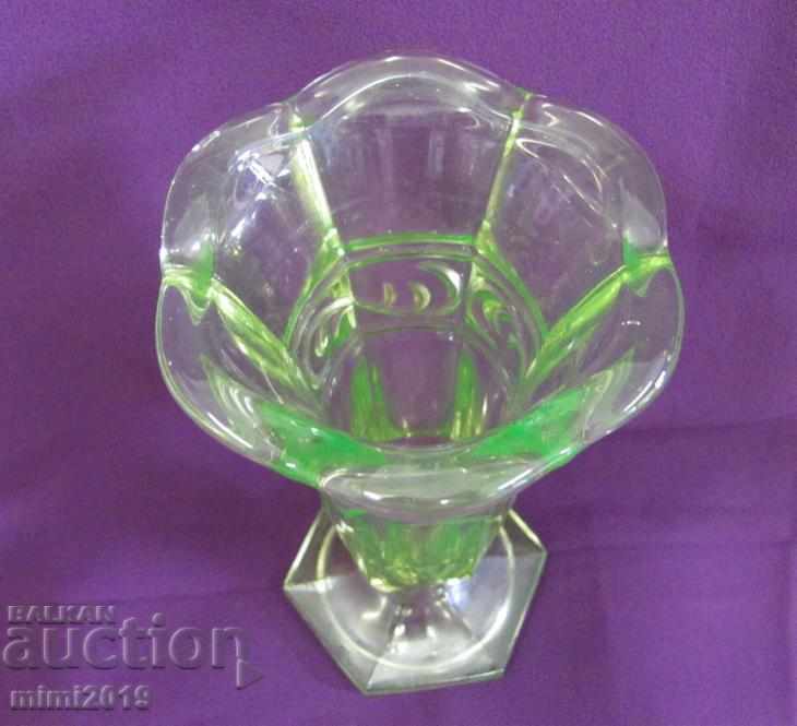 Vintic Vase Uranium Crystal Glass - 5 Vintic Vase Uranium Crystal Glass - 5