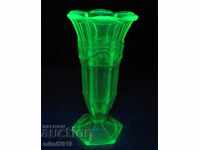 Vintic Vase Uranium Crystal Glass