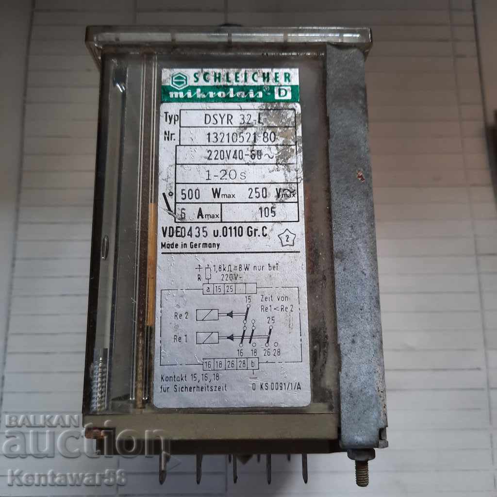 Χρονικό ρελέ Schleisher DSYR 32-L με τιμή 16.00 BGN | € 8.18 Χρονικό ρελέ Schleisher DSYR 32-L με τιμή 16.00 BGN | € 8.18
