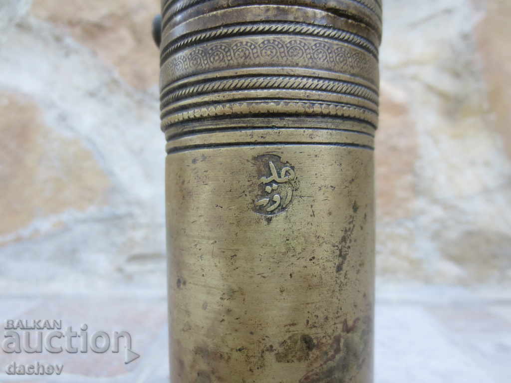 Auction Old Ottoman bronze grinder for coffee grinder tugra TUGRI Auction Old Ottoman bronze grinder for coffee grinder tugra TUGRI