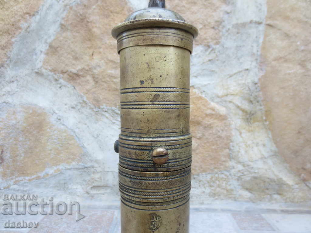 Delivery of Old Ottoman bronze grinder for coffee grinder tugra TUGRI Delivery of Old Ottoman bronze grinder for coffee grinder tugra TUGRI