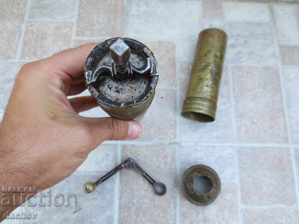 Old Ottoman bronze grinder for coffee grinder tugra TUGRI - 7