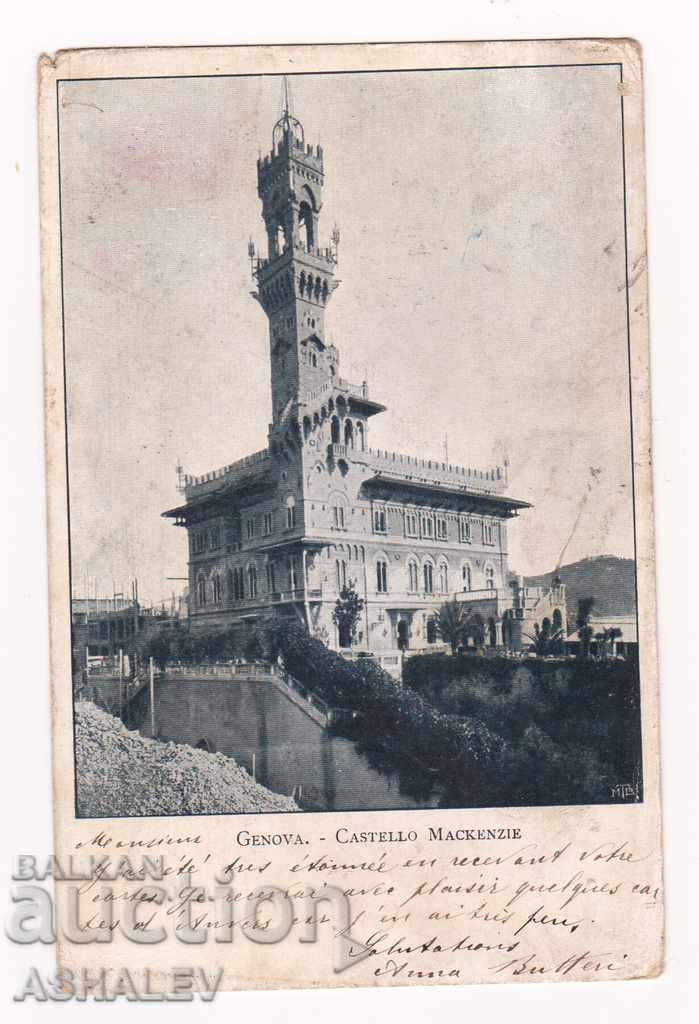 Italia - Genova / vechi călător 1901 /
