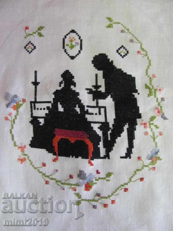 Auction Victorian Style 2 pcs. Hand Sewn Tapestries Auction Victorian Style 2 pcs. Hand Sewn Tapestries