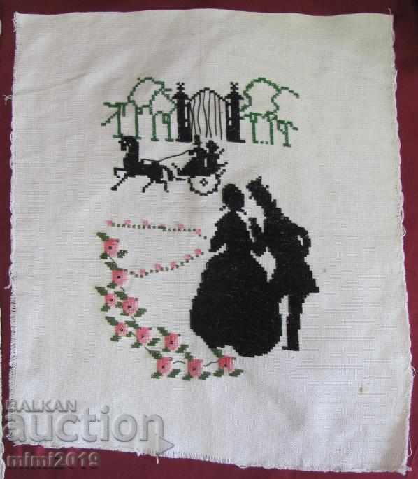 Victorian Style 2 pcs. Hand Sewn Tapestries - 5 Victorian Style 2 pcs. Hand Sewn Tapestries - 5